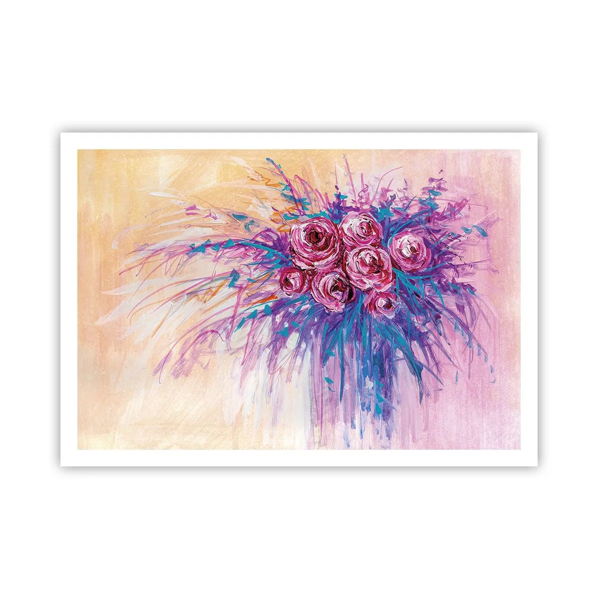 Plakat - Rose springvand - 100x70 cm