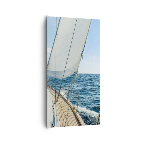 Lærredstryk - Billede på lærred - Ahoj , eventyr - 65x120 cm