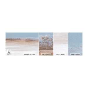 Prøve Fototapet Selvklæbende Deluxe Sticker - Tvetydigt landskab - Stykke, Lyse, Minimalisme - 100x30 cm
