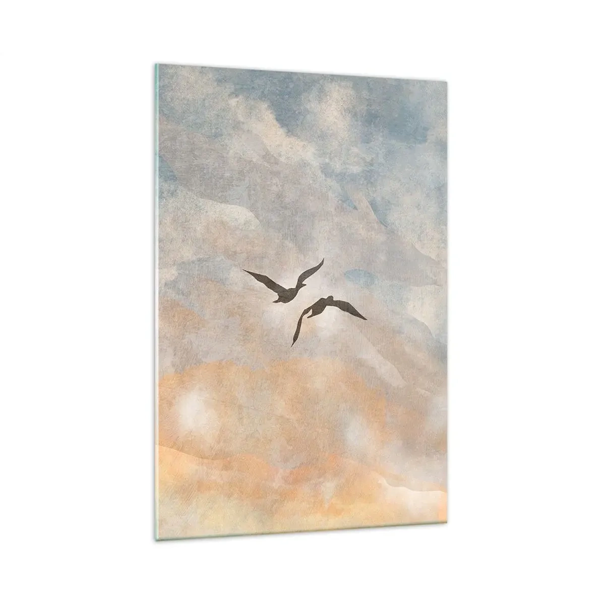 Billede på glas - Himmelsk dans - 70x100 cm