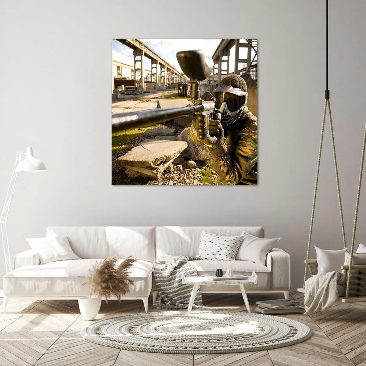 Lærredstryk - Billede på lærred - Og du kan blive en helt - 40x40 cm