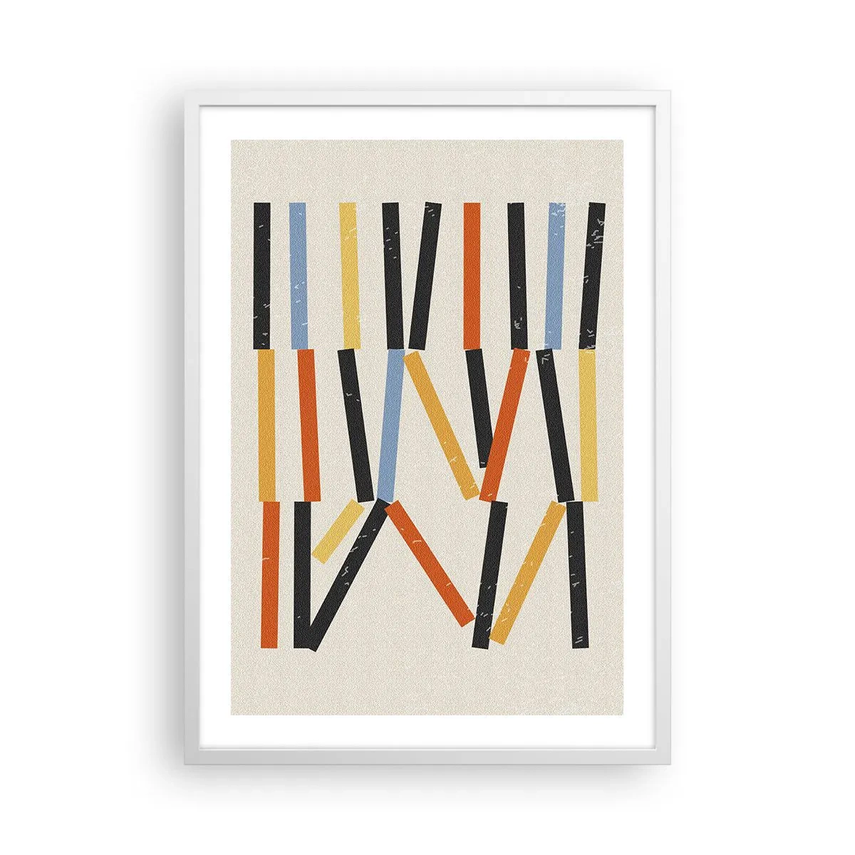 Plakat i hvid ramme - Vandret komposition - 50x70 cm