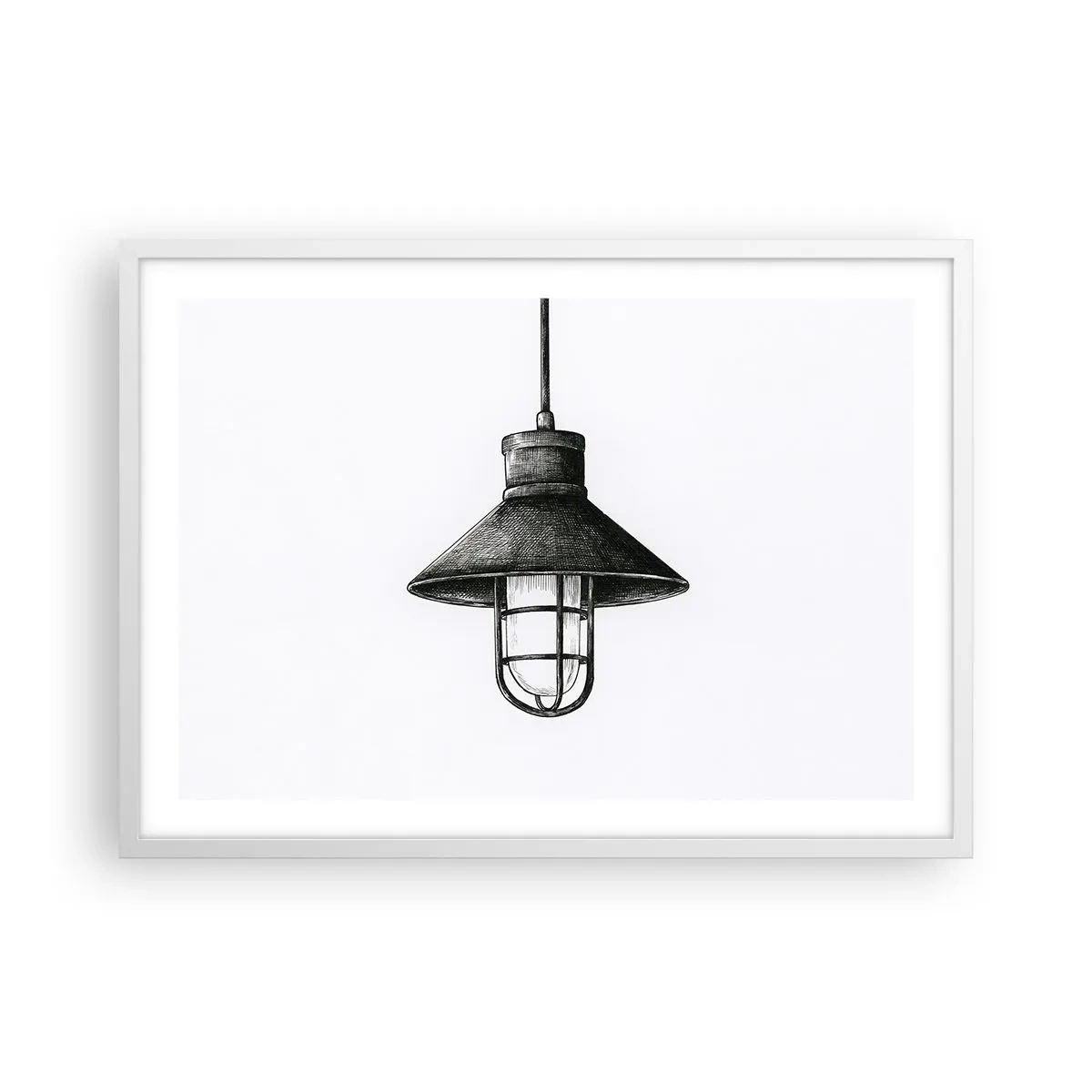 Plakat i hvid ramme - Som for mange år siden... - 70x50 cm