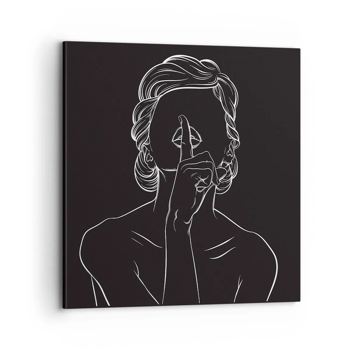 Lærredstryk - Billede på lærred - Skønhed blomstrer i stilhed - 70x70 cm