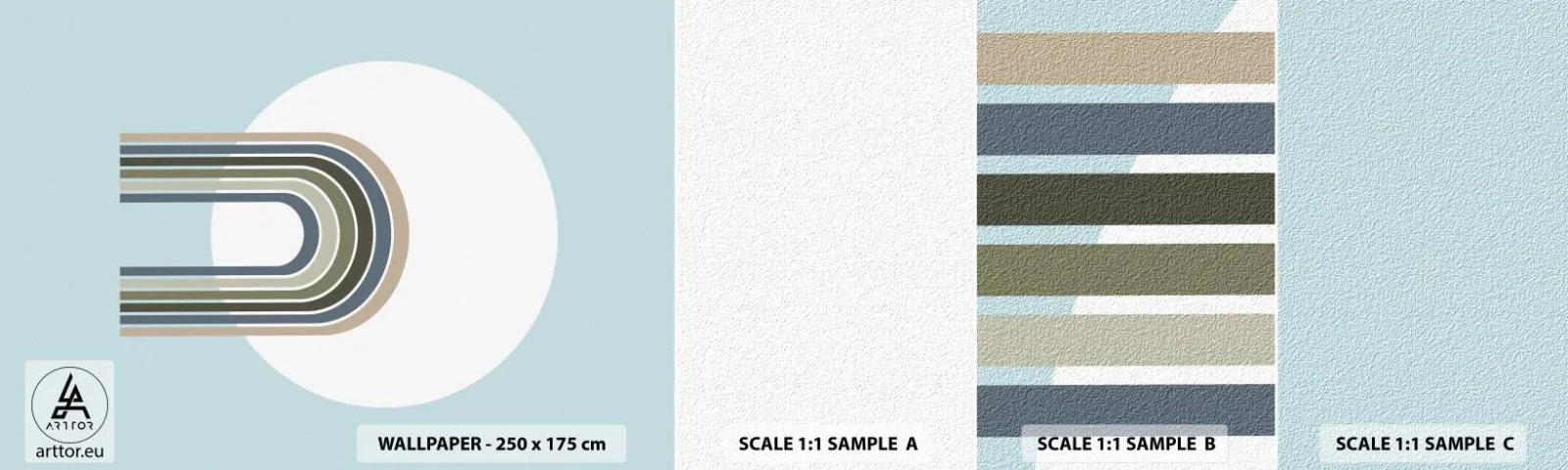 Prøve Fototapet Selvklæbende Deluxe Sticker - Uimodståelig tiltrækningskraft - Abstraktion, Grafik, Stykke - 100x30 cm