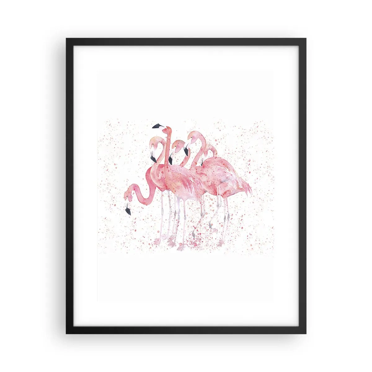 Plakat i sort ramme - Lyserød ansambl - 40x50 cm