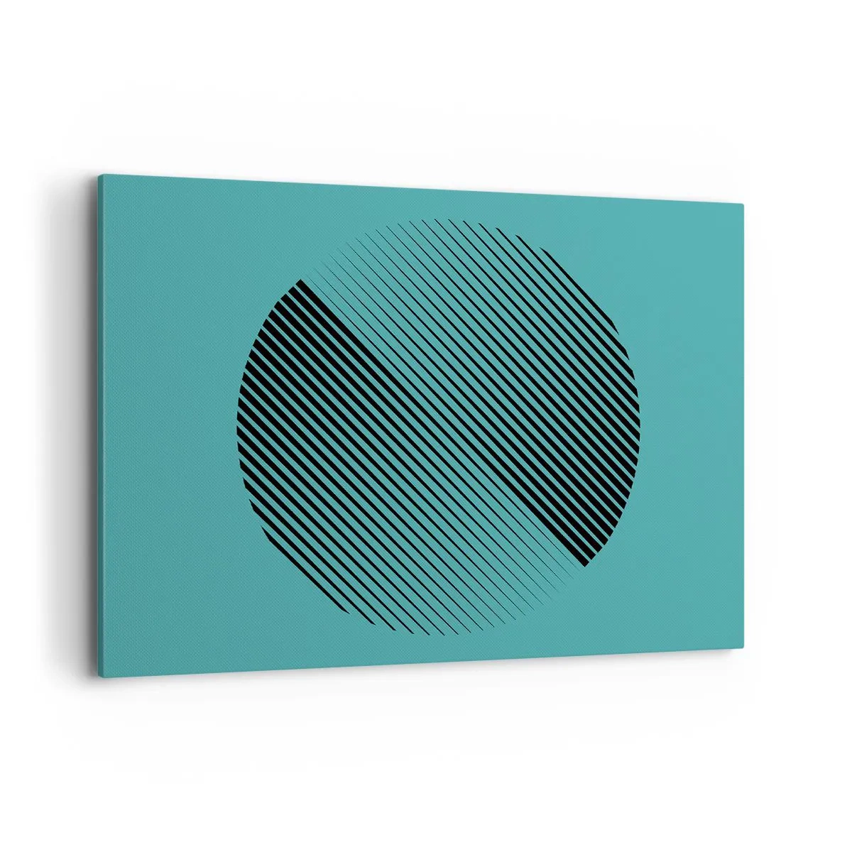 Lærredstryk - Billede på lærred - Cirklen - en geometrisk variation - 100x70 cm