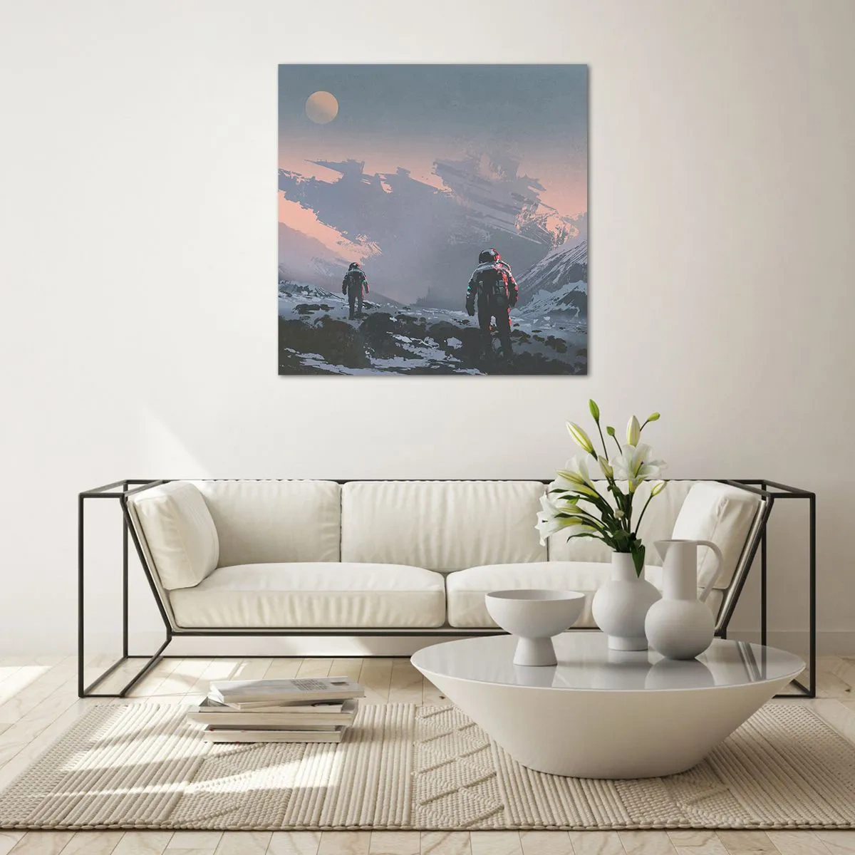 Billede på glas - Under en ukendt stjerne - 40x40 cm