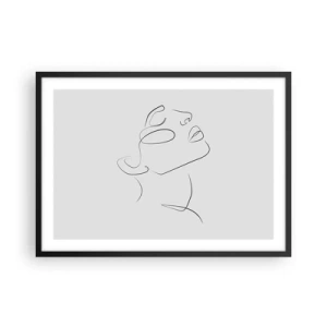 Plakat i sort ramme - En drømmes slyngninger - 70x50 cm