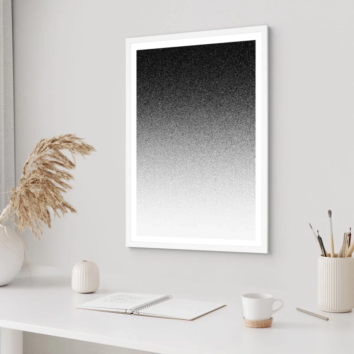 Plakat i hvid ramme - På vej mod lyset - 61x91 cm