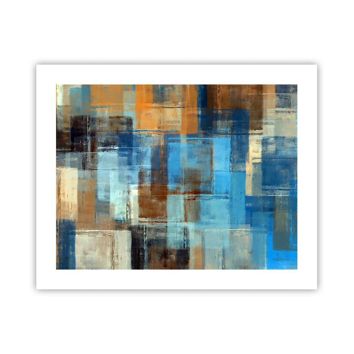 Plakat - Gennem det blå slør - 50x40 cm