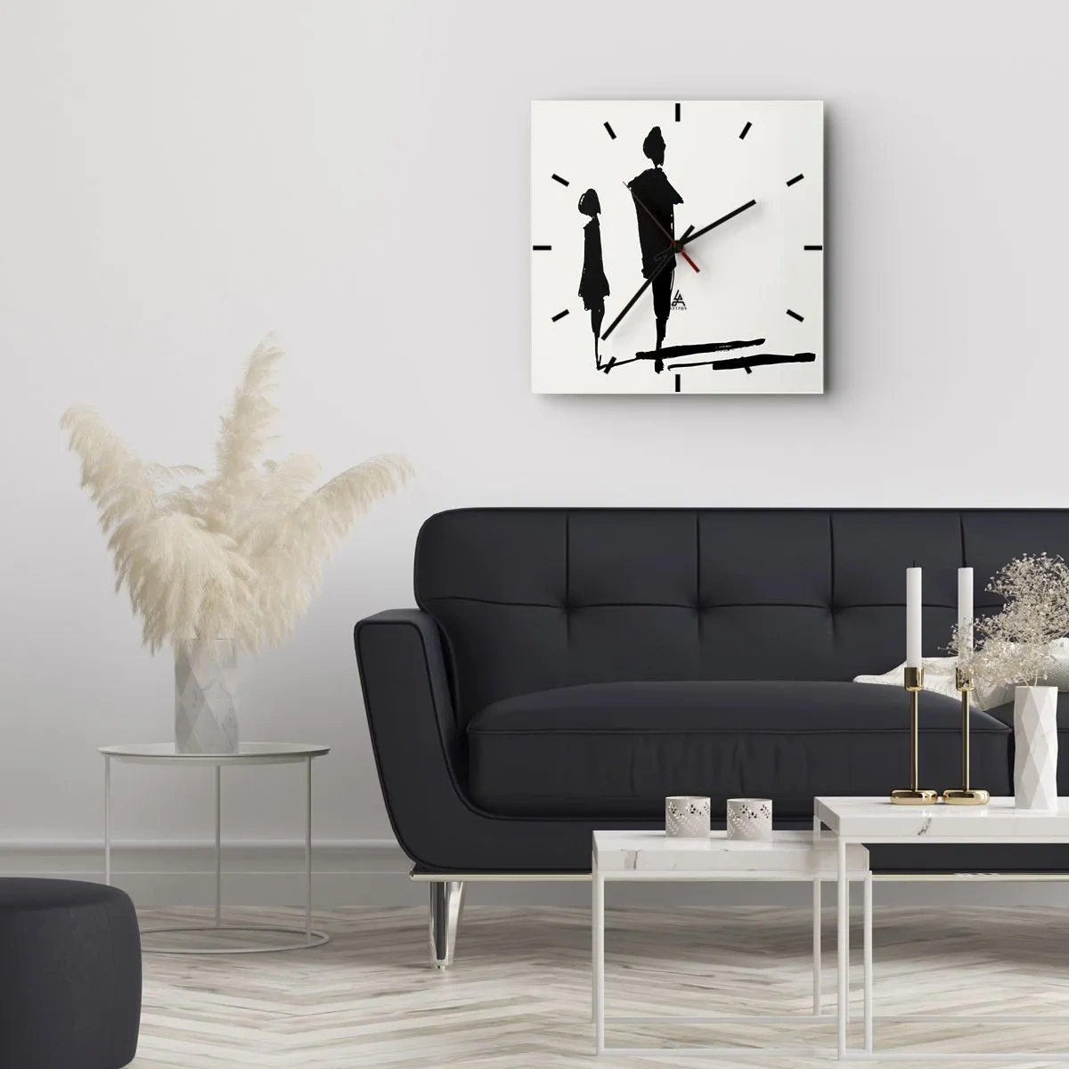 Vægur, Uret - Sikkert sammen? - 40x40 cm