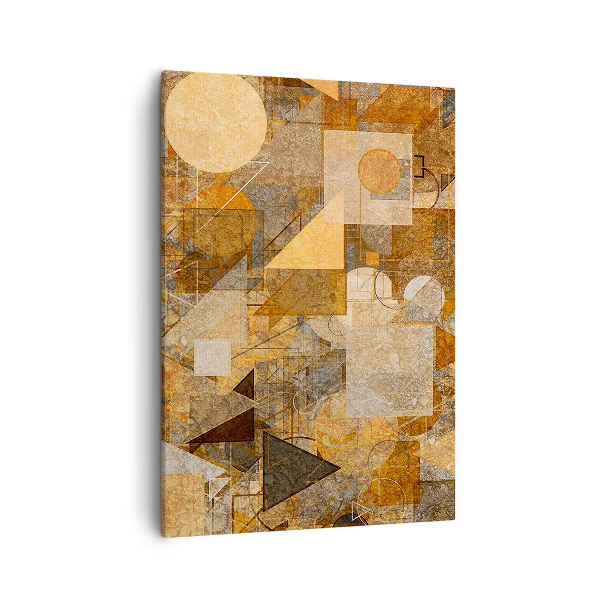 Lærredstryk - Billede på lærred - Kubistisk bronzeundersøgelse - 50x70 cm