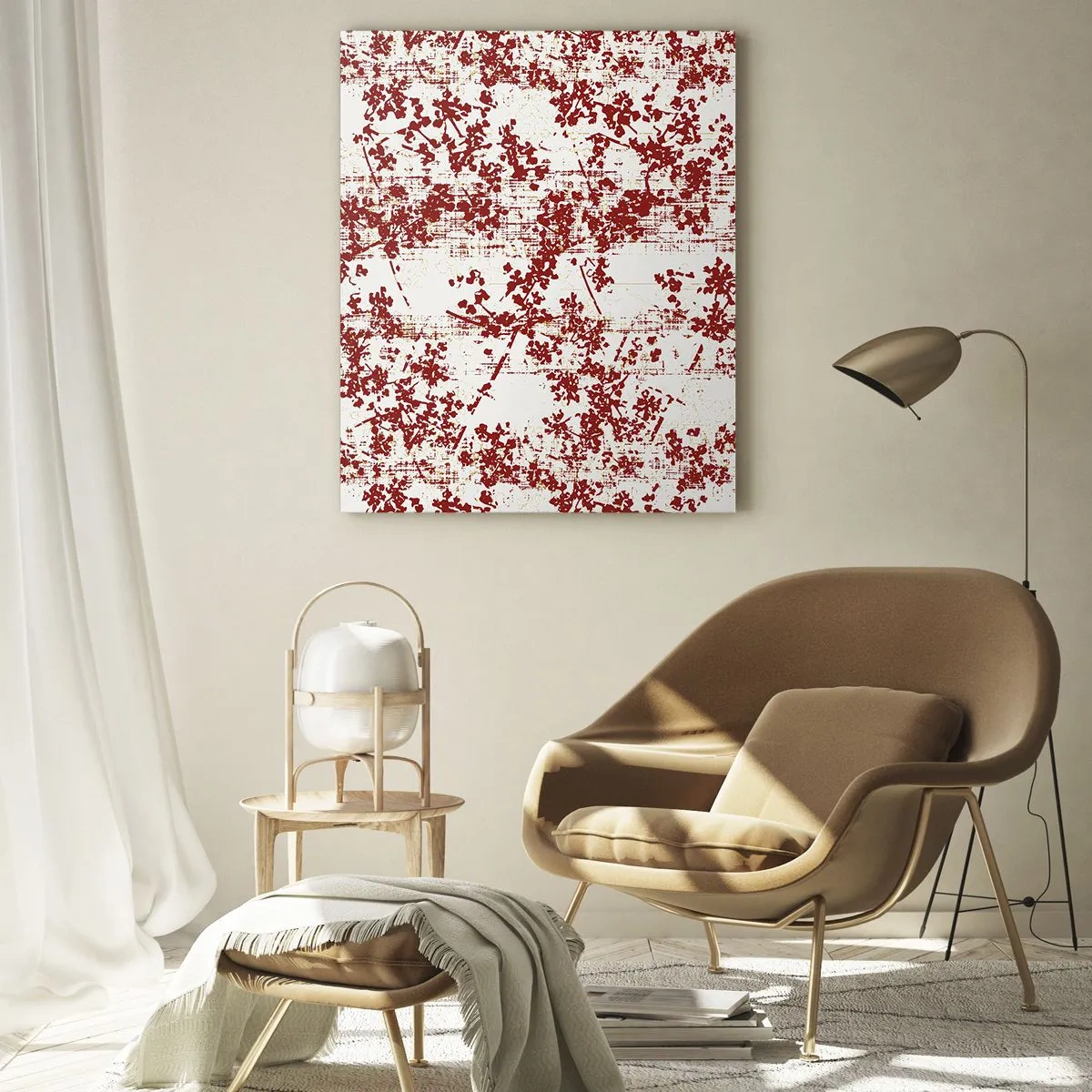 Billede på glas - Som en gammel percale - 50x70 cm