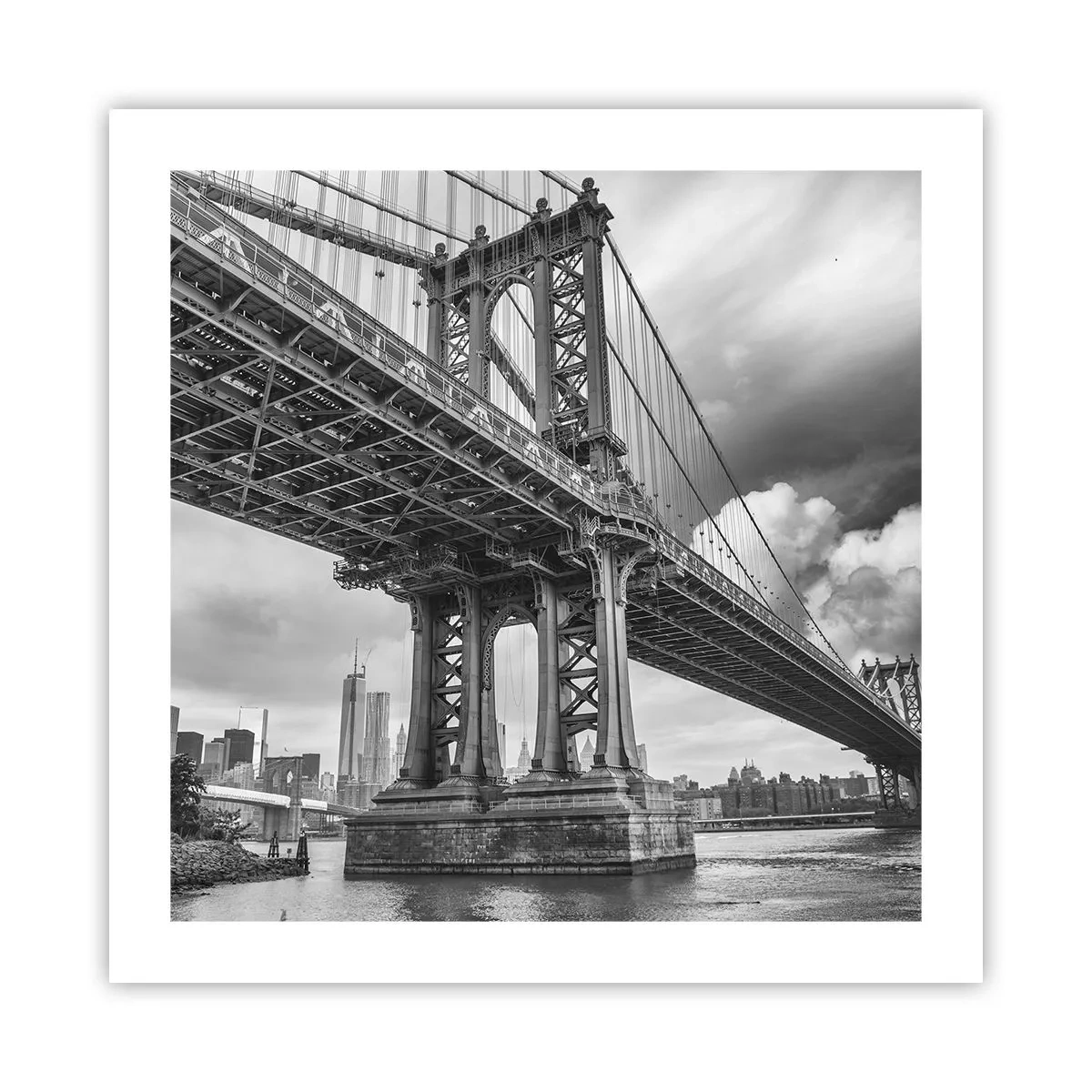 Plakat - Til byens hjerte - 50x50 cm