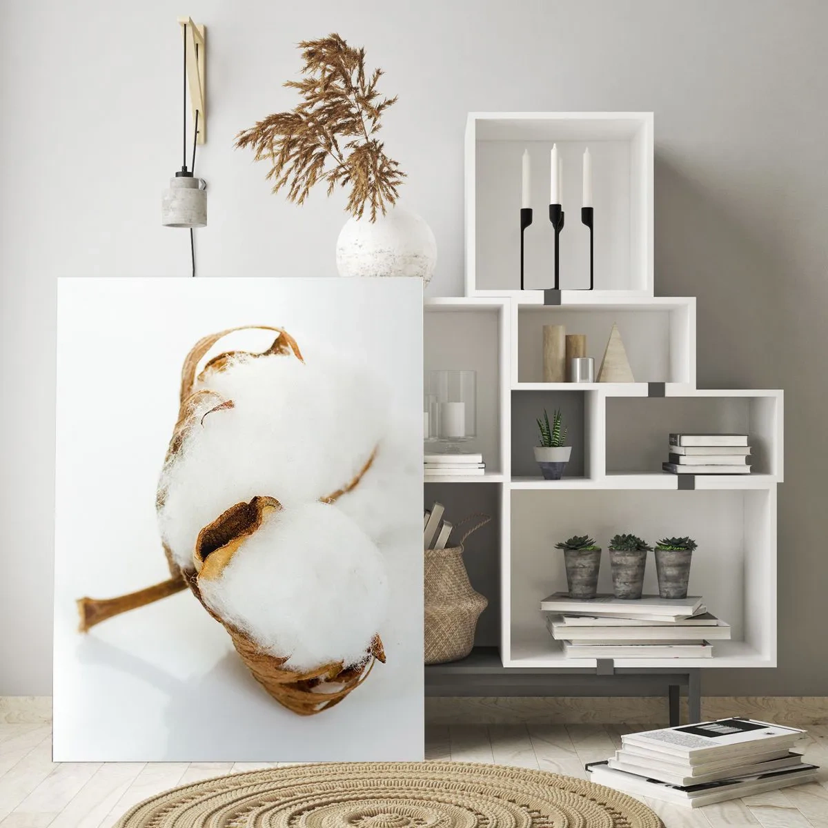 Billede på glas - Blød af natur - 50x70 cm