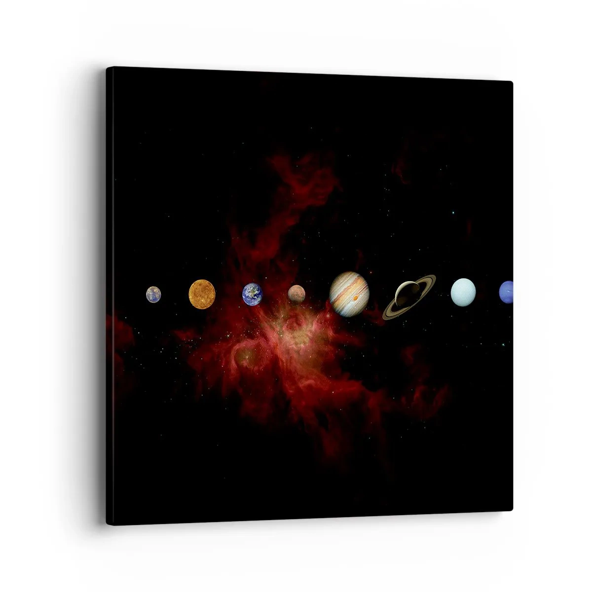 Lærredstryk - Billede på lærred - Vores nabolag - 40x40 cm