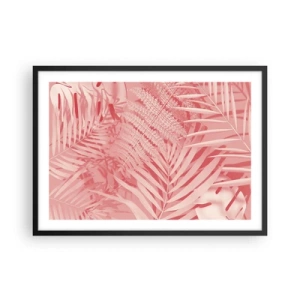 Plakat i sort ramme - Lyserødt koncept - 70x50 cm