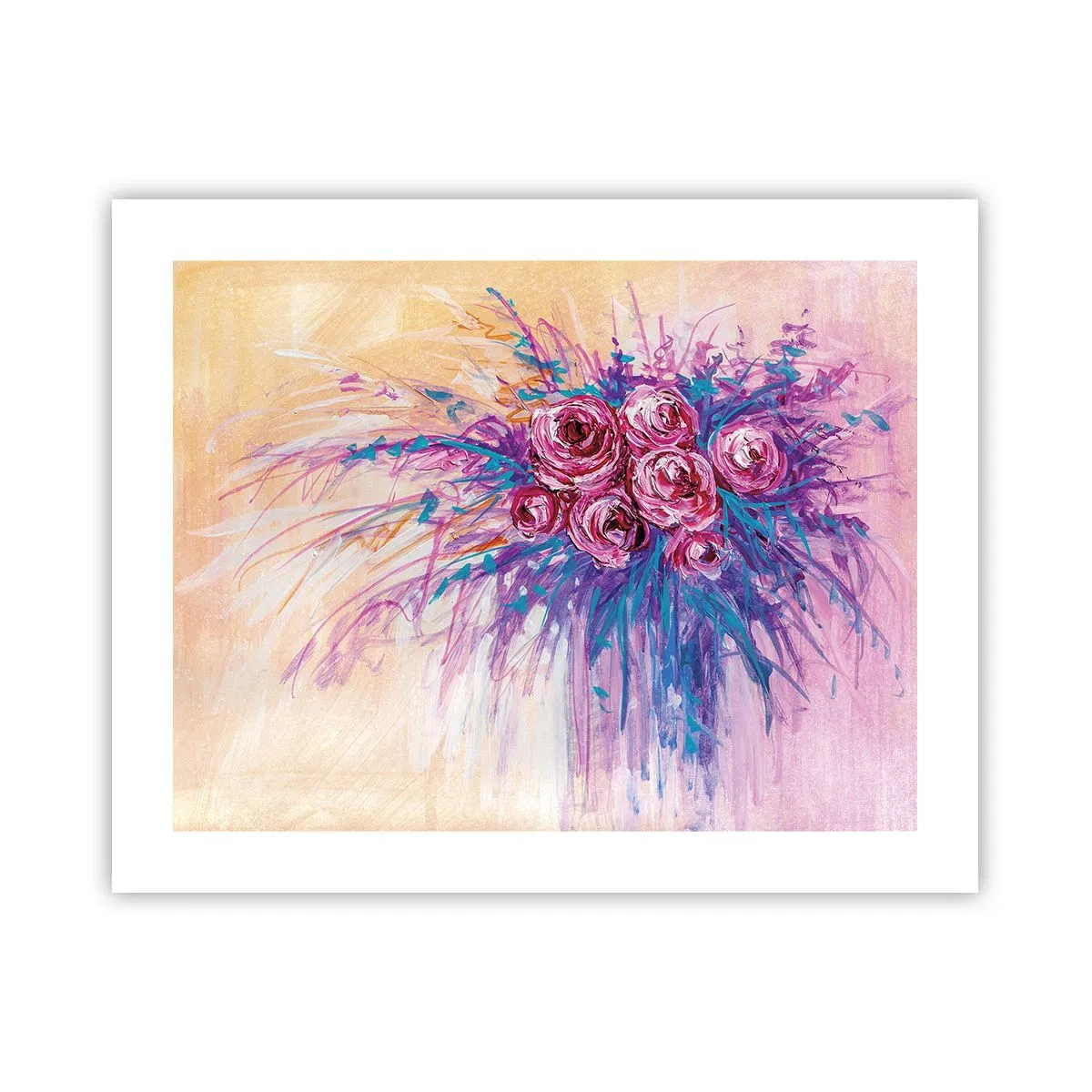 Plakat - Rose springvand - 50x40 cm