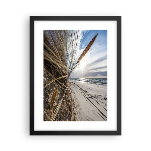 Plakat i sort ramme - Et møde mellem elementerne - 30x40 cm