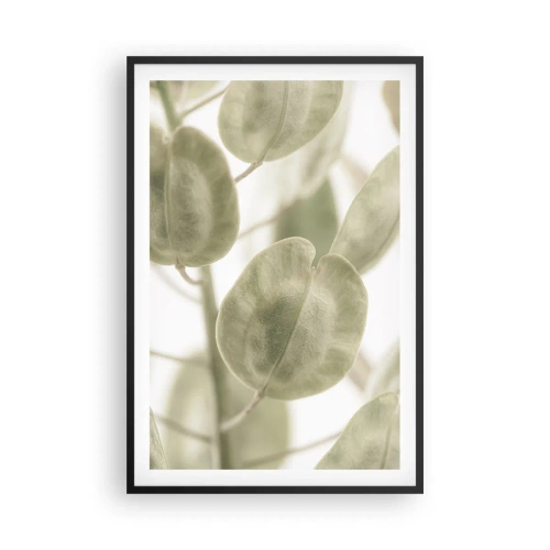 Plakat i sort ramme - I begyndelsen var der blade... - 61x91 cm