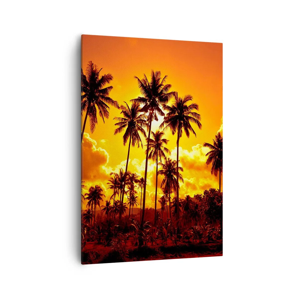 Lærredstryk - Billede på lærred - Bjerge brænder, skove brænder - 70x100 cm