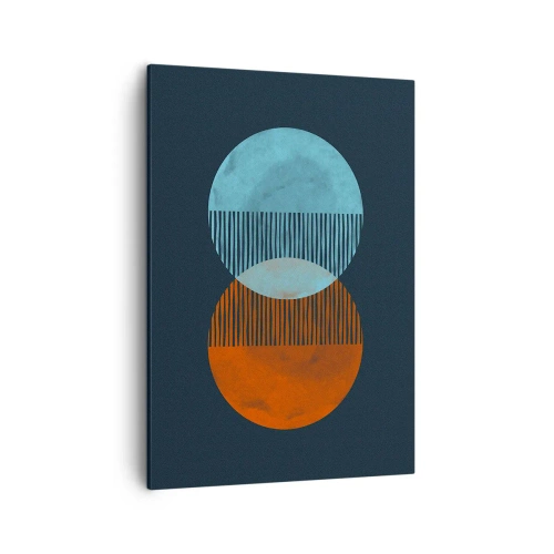 Lærredstryk - Billede på lærred - Astronomisk fantasi - 50x70 cm