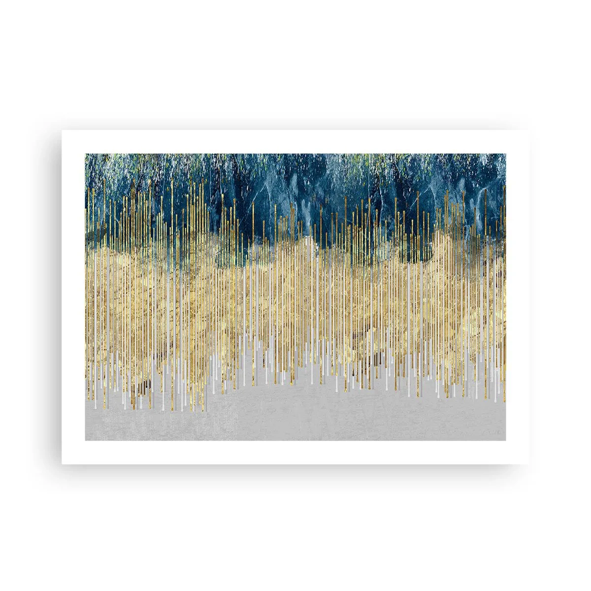 Plakat - Forgyldt grænse - 70x50 cm