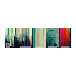 Prøve Fototapet Premium Sand - Futuristisk by - Abstraktion, Teknologi, By - 100x30 cm