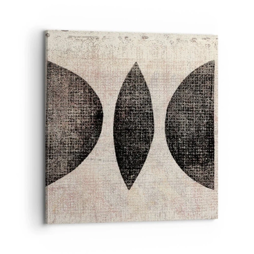 Lærredstryk - Billede på lærred - Etnisk abstraktion - 70x70 cm