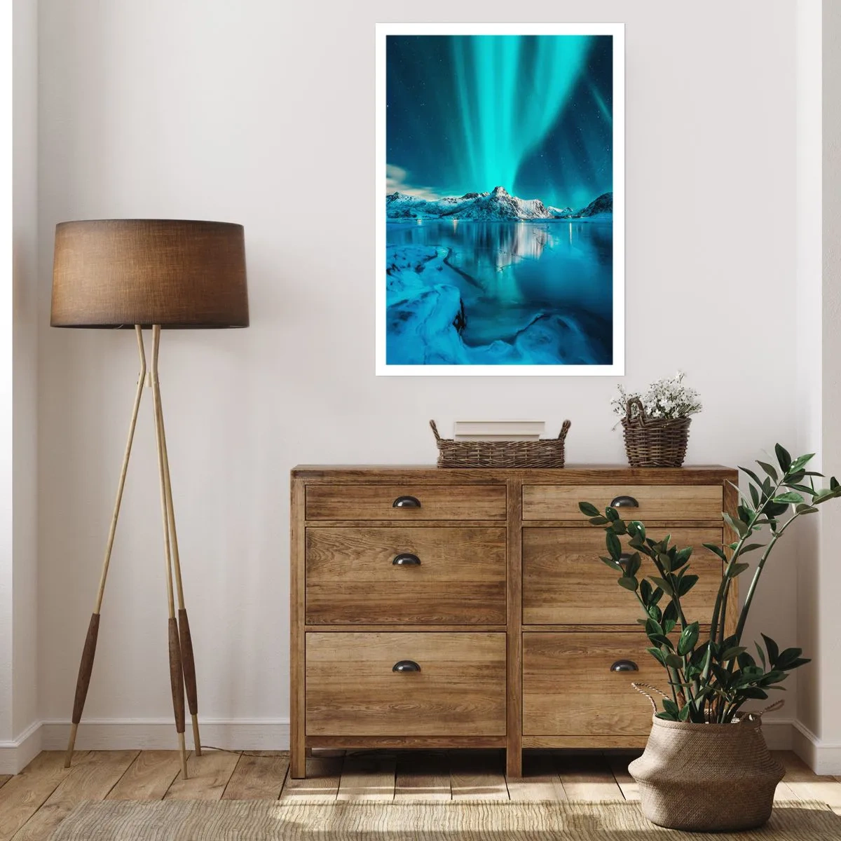 Plakat - Nat med lys - 40x50 cm
