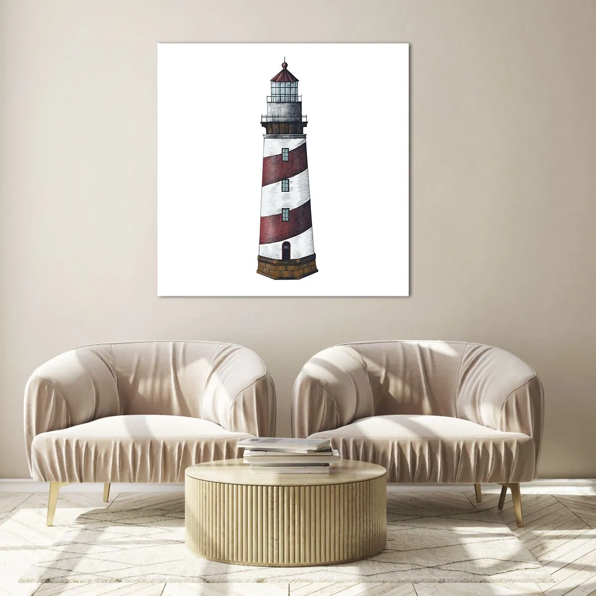 Billede på glas - Altid på vagt - 60x60 cm