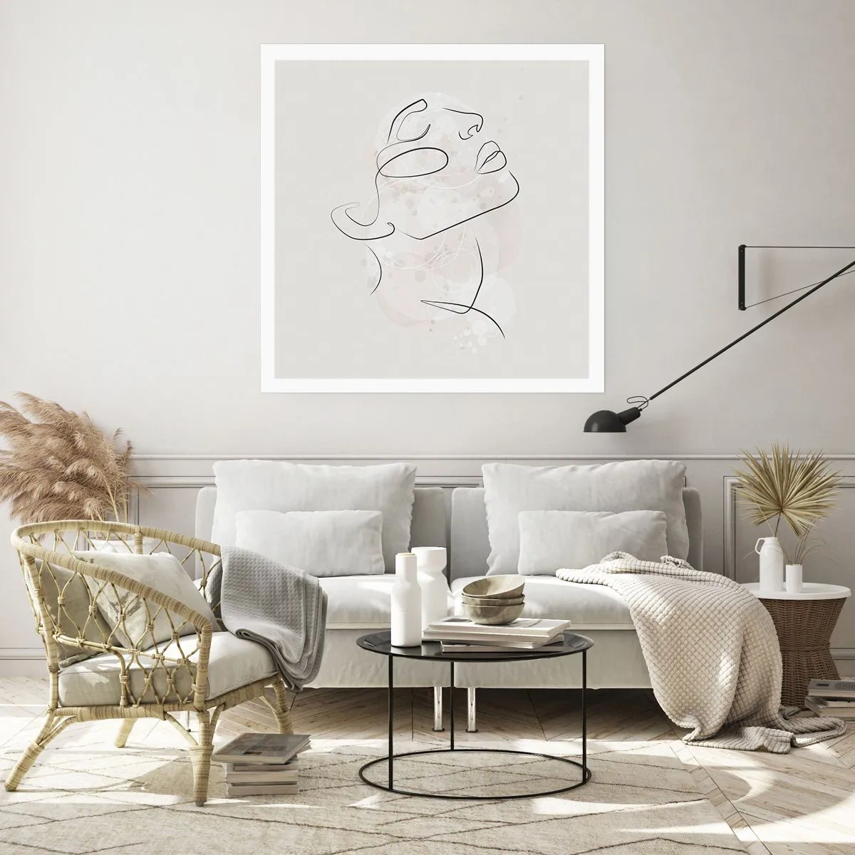 Plakat - Skitse af drømmen - 60x60 cm