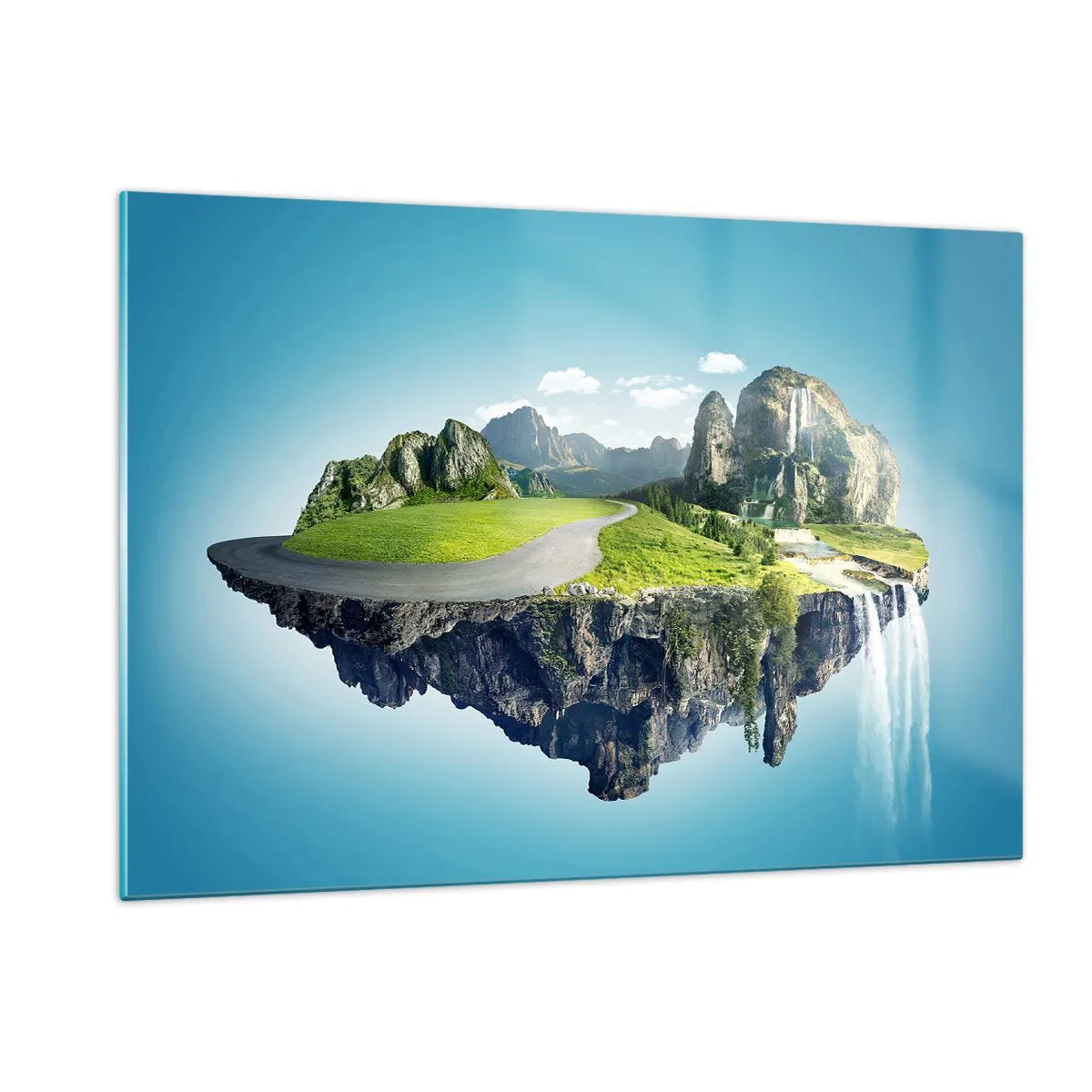 Billede på glas - Fantastisk ø - 120x80 cm