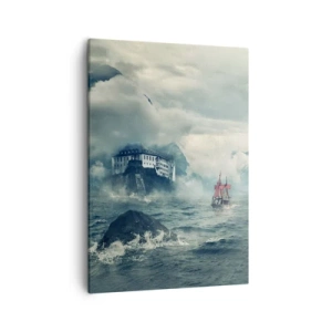 Lærredstryk - Billede på lærred - På magiske vande - 50x70 cm