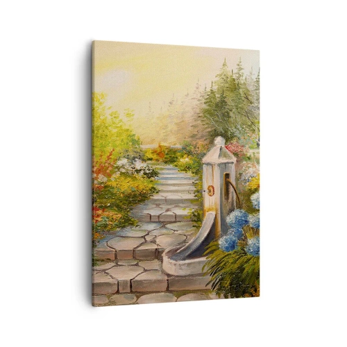 Lærredstryk - Billede på lærred - I fuld blomstring - 50x70 cm