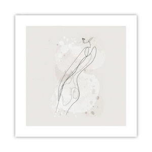 Plakat - At forvilde sig med blikket - 40x40 cm