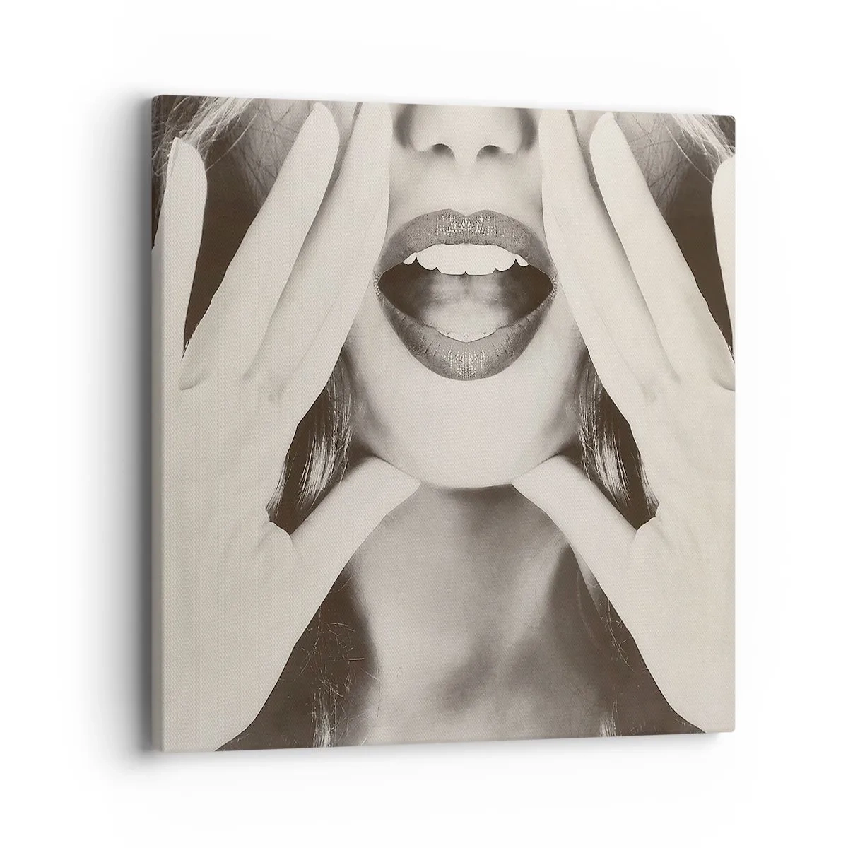 Lærredstryk - Billede på lærred - Jeg er på vej! - 40x40 cm