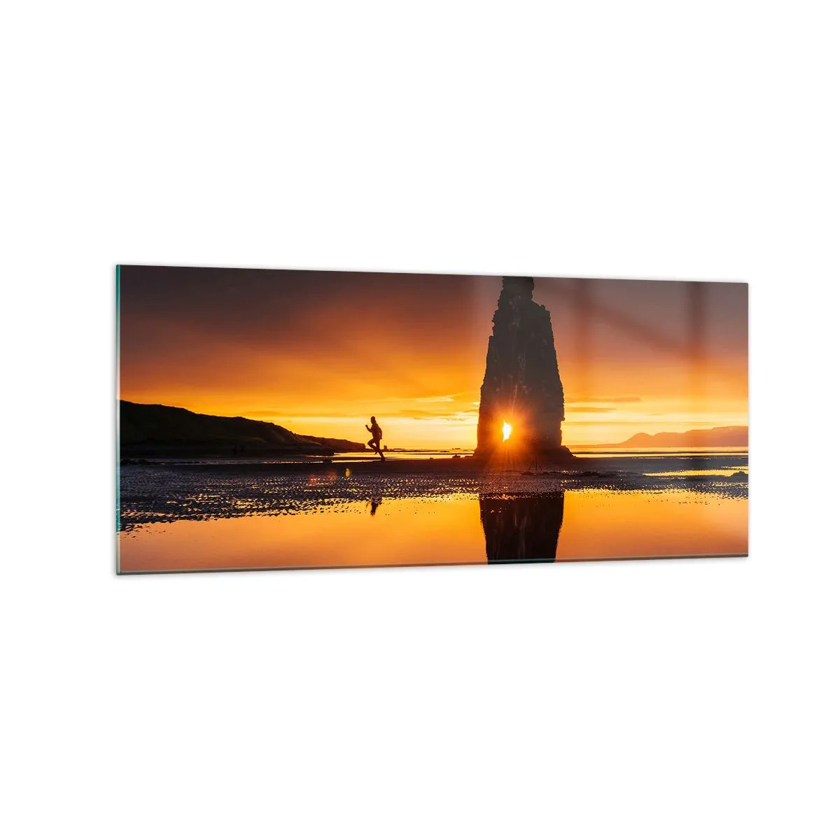 Billede på glas - Kun dig og naturen - 120x50 cm