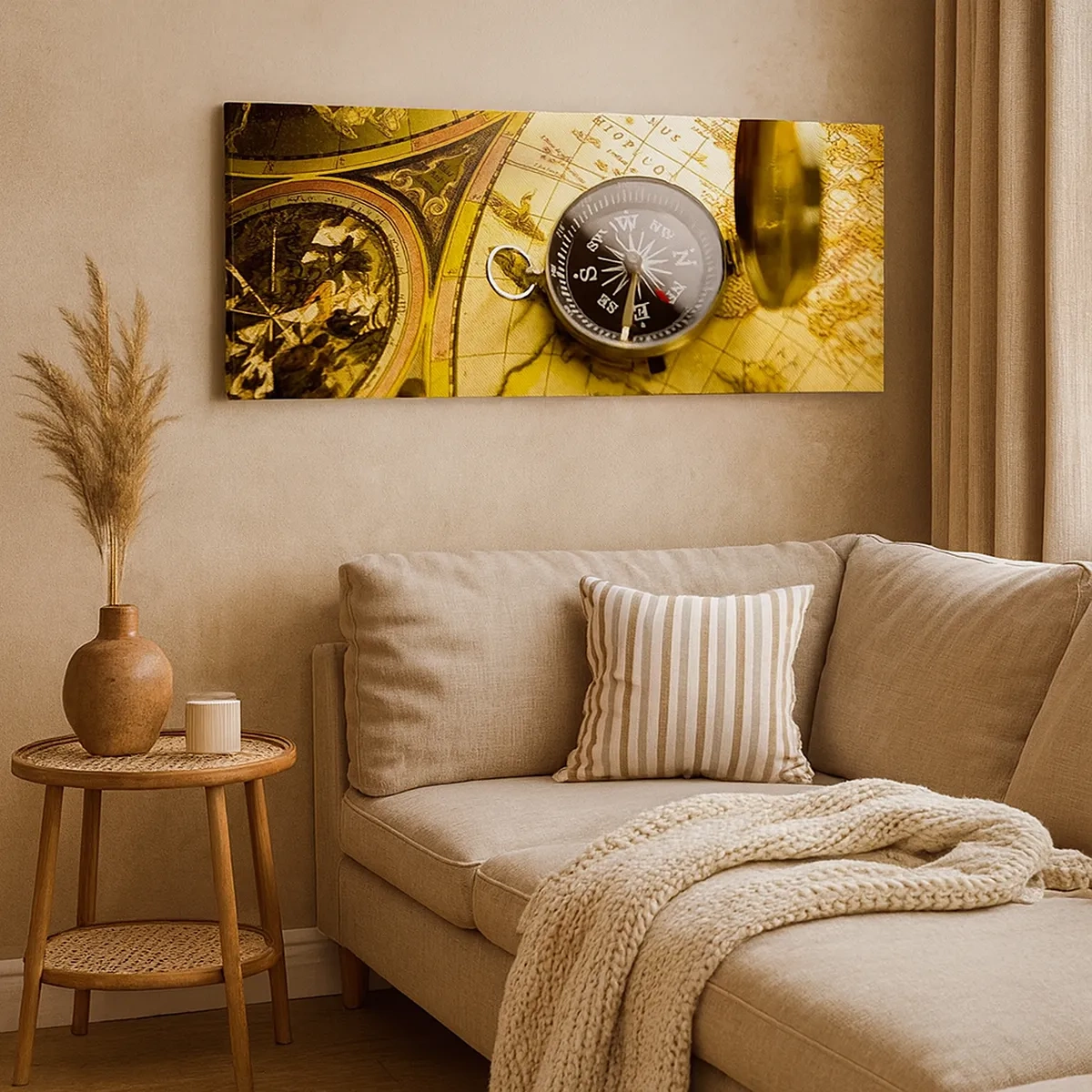 Lærredstryk - Billede på lærred - Eller måske til verdens ende? - 30x30 cm