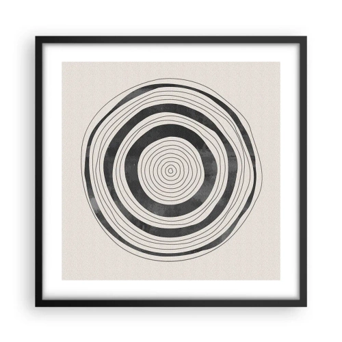 Plakat i sort ramme - Det vigtige er det, der er imellem - 50x50 cm
