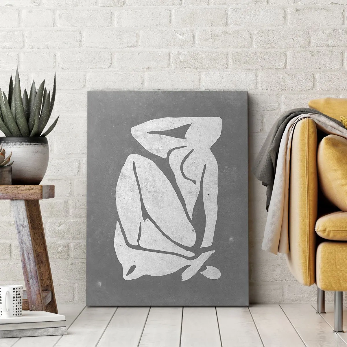 Lærredstryk - Billede på lærred - I drømmerier - 80x120 cm