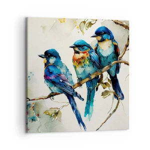 Lærredstryk - Billede på lærred - Er han fornærmet? - 60x60 cm