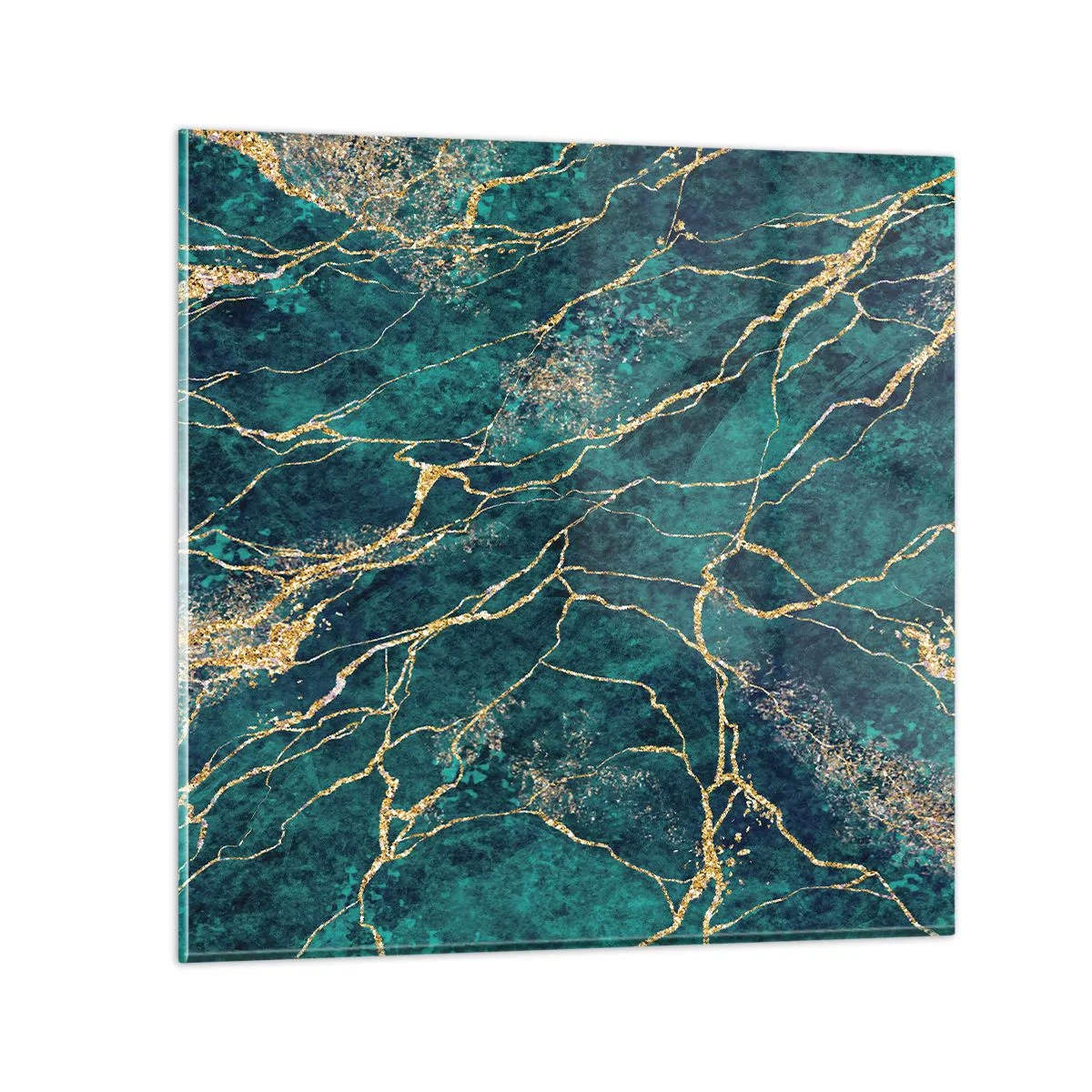 Billede på glas - Guldåre - 50x50 cm