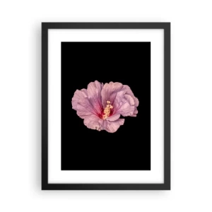 Plakat i sort ramme - Lige i hjertet - 30x40 cm