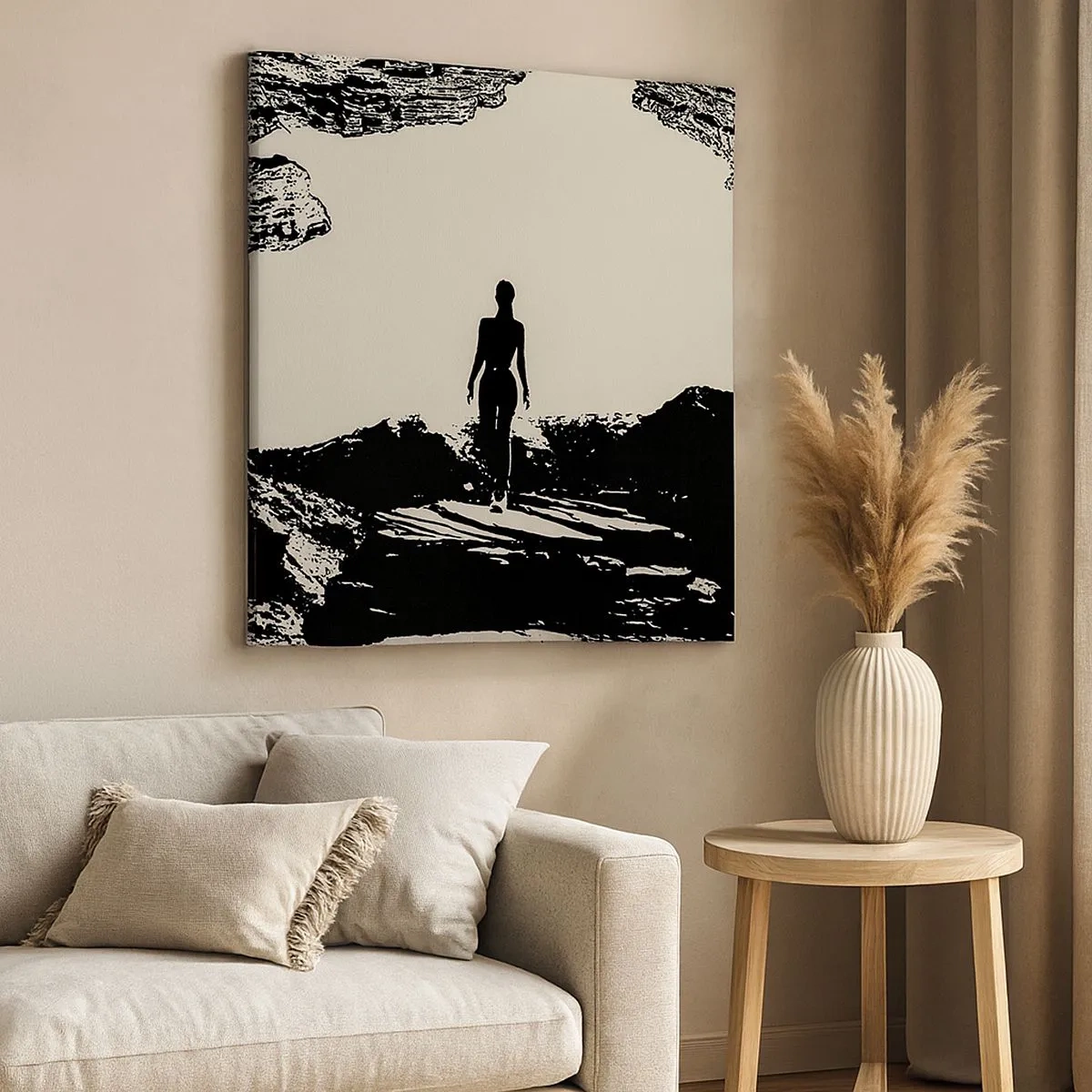 Lærredstryk - Billede på lærred - Et nyt udseende - 30x30 cm