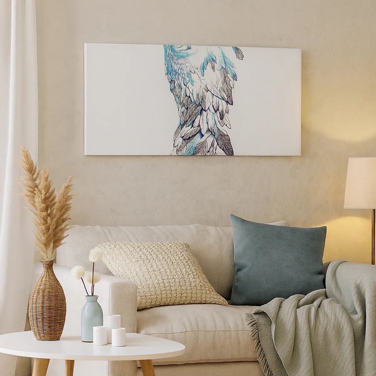 Lærredstryk - Billede på lærred - Jeg har brug for vinger - 30x30 cm