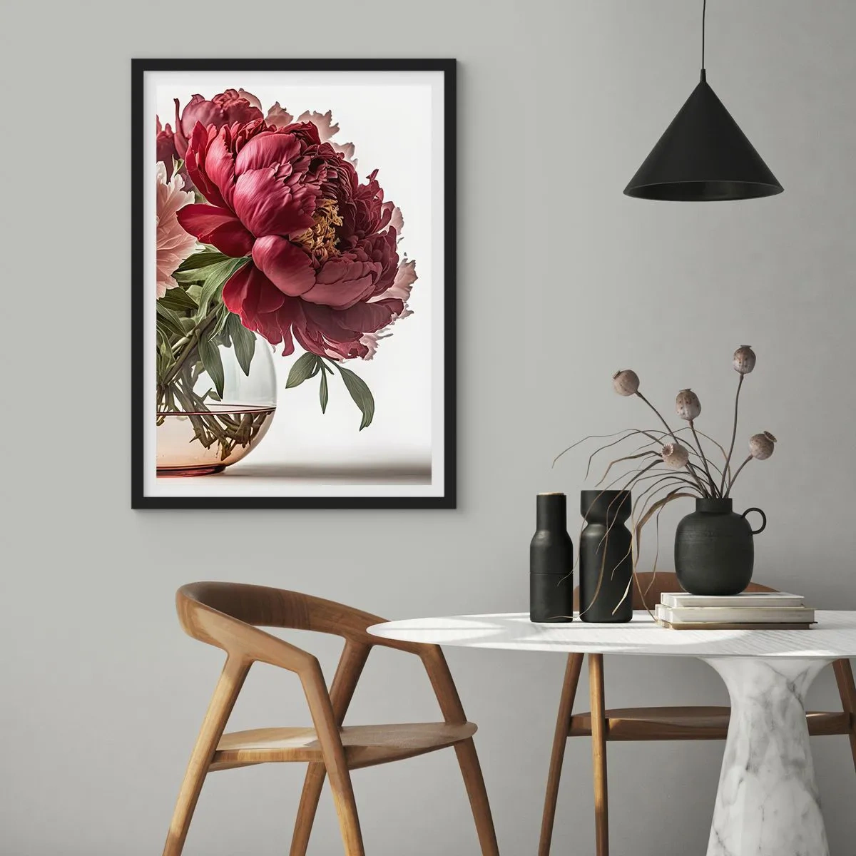 Plakat i sort ramme - I fuldt flor af skønhed - 61x91 cm