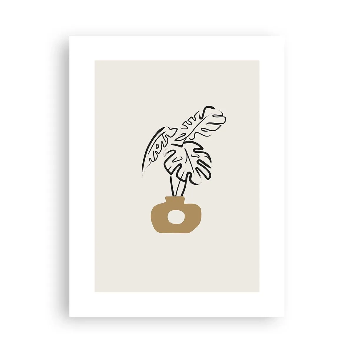 Plakat - Monstera - udsmykning af huset - 30x40 cm