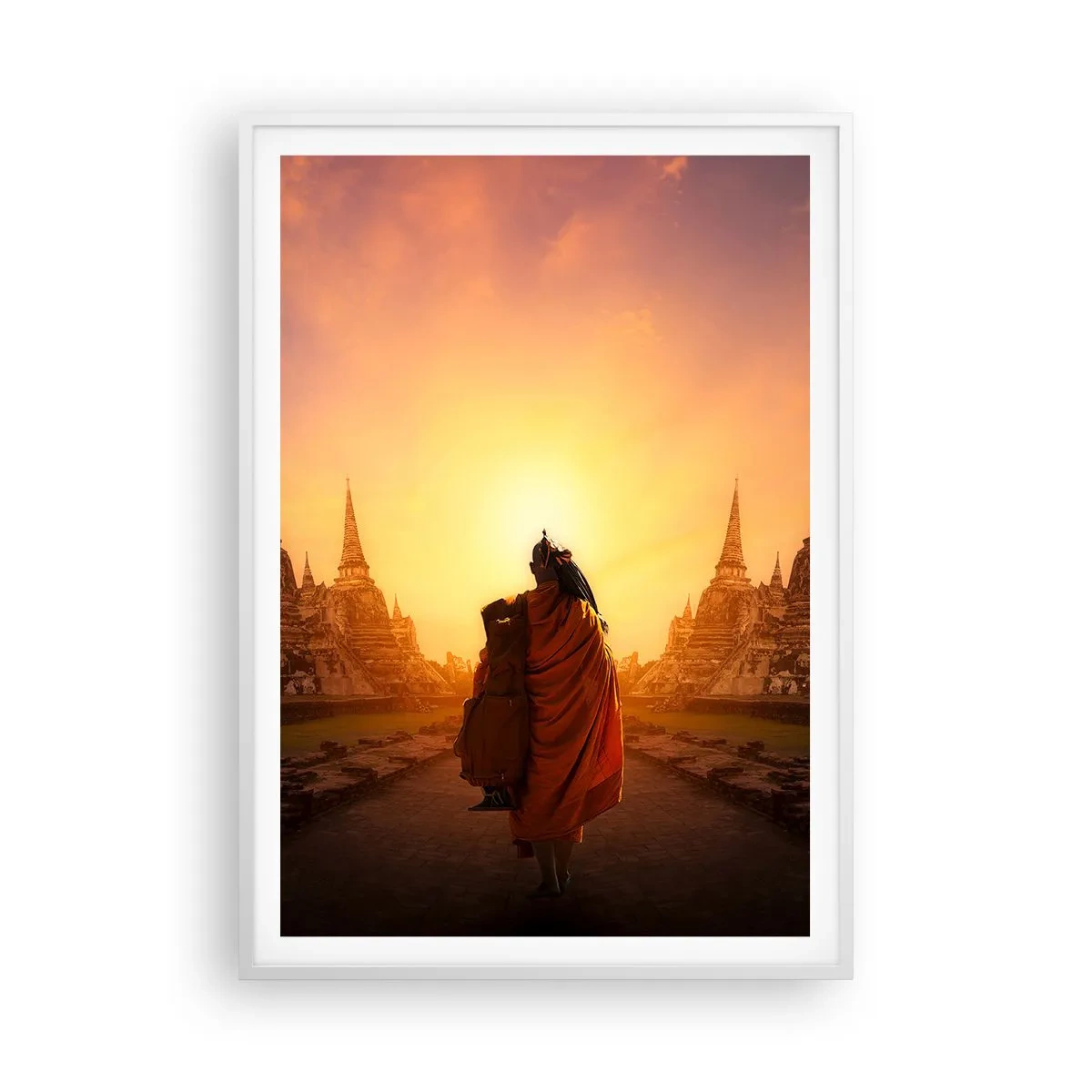 Plakat i hvid ramme - I fred for evigt - 70x100 cm